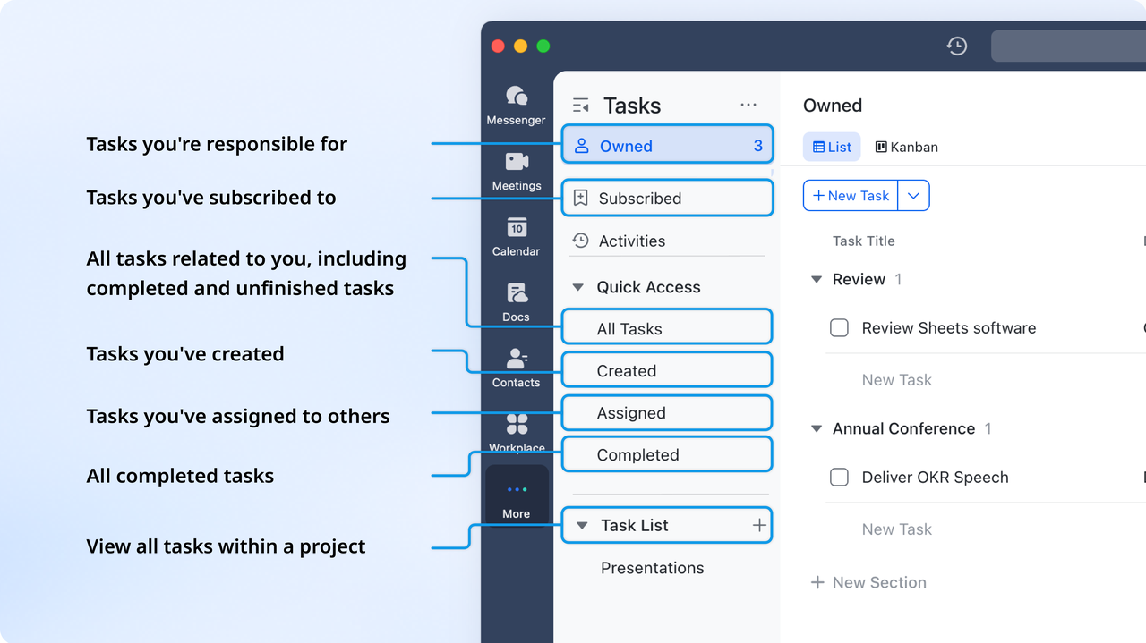 Lark Tasks: accountability that drives results